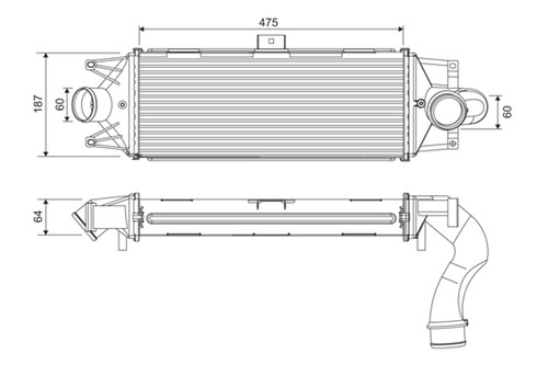 Intercooler valeo 818390 - intercooler,