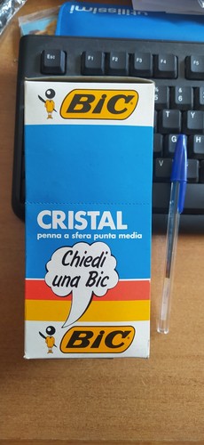 Penna bic cristal confezione - penna,