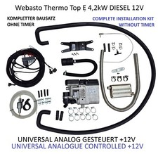 Webasto Thermo Top E 4.2kW Riscaldatore da parcheggio Diesel Kit di installazione universale +12V START