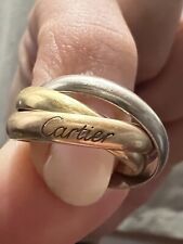 Anello Cartier originale Trinity Classico oro giallo rosa bianco VINTAGE