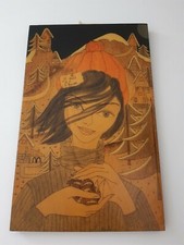 4 QUADRETTI -  LE STAGIONI- VINTAGE - FORSE IN LEGNO - COLLEZIONE PRIVATA