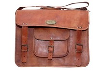 18 " Bull Cuoio Pelle Uomo