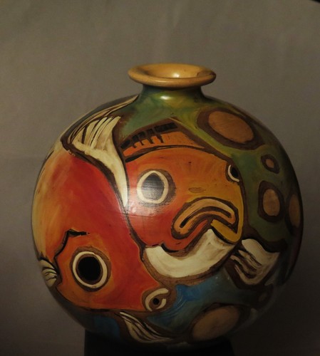 7788 dipinto mano vaso - dipinto, mano,