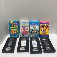 Lot of 4 VHS Tapes Children's