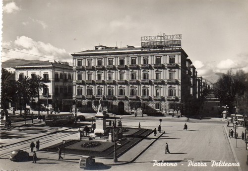 Cartolina palermo piazza - cartolina,