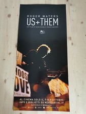 ROGER WATER US + THEM Locandina originale concerto musicale film 12x27" ROSA FLOYD
