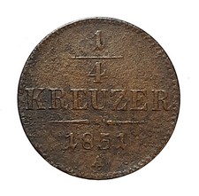 [NC] AUSTRIA - 1/4 KREUZER 1851 A (nc424c)