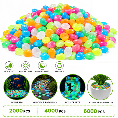 Glow the dark ciottoli da - in,