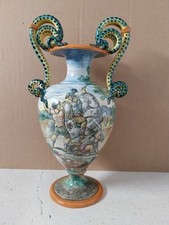 Vaso Istoriato In Ceramica , BMC   Sesto Fiorentino. 