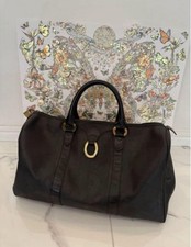Borsa Dior Trotter Boston borsa a mano in pelle nera autentica