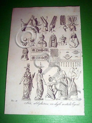 Stampa incisione antico egitto - stampa,