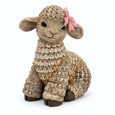 Rustic Resin Sheep Figurine