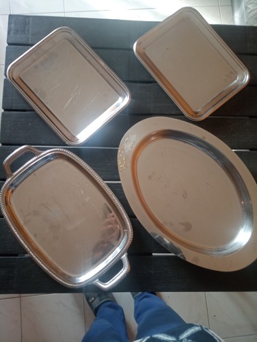 Vassoi acciaio inox 4pz - inox, 18/10