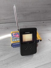 Casio TV-600B Portatile LCD Analogico TV a Colori Buone Condizioni Funzionante