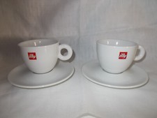 ILLY 2 Tazze cappuccino MARCHIO ROSSO CERAMICA SPAL PORTOGALLO PIATTO Mitterteic