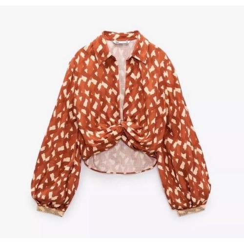 Blusa zara misto lino - misto,