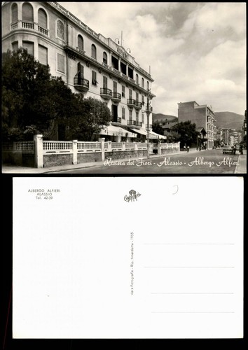Cartolina alassio albergo - alassio,