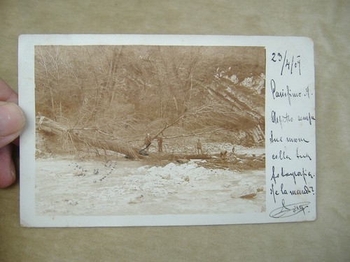 Fotocartolina 1907 con adige - 1907, l'adige