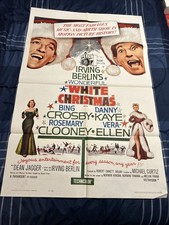 IRVING BERLINO’S WHITE CHRISTMAS POSTER ORIGINALE UN FOGLIO FILM 1961-R