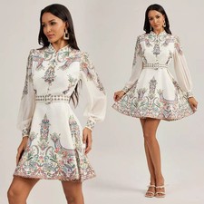 Abito Corto Elegante Jacquard