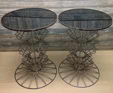 2 tavolini laterali in metallo