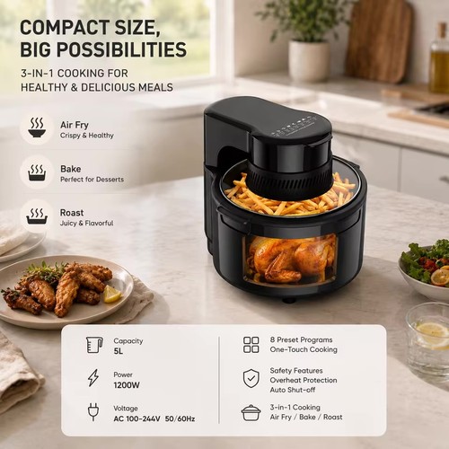 Friggitrice aria 1200w - friggitrice,