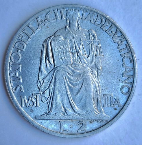 1942 vatican city lire coin - 1942, 2