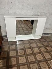 Specchiera bagno pensile 2 ante con ripiano specchio incluso Rovere o Bianco