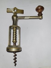 Cavatappi Antico a macinino Ottone nichelato Corkscrew Tire-bouchon Korkenziier