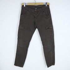 Pantalone Cargo Woolrich Donna Taglia 29 Logo Pratico Tinta Unita Cotone Woman