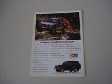 advertising Pubblicità 1990 ISUZU CAMPO ZX