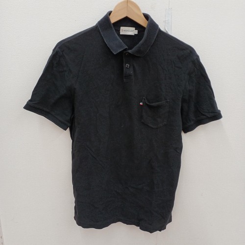 Polo moncler nera manica - nera/manica, corta