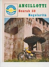 PUBBLICITA'  ADVERTISING-MOTO ANCILLOTTI SCARAB  50  REGOLARITA '72-MOTOITALIANE