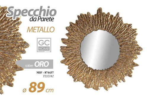 Specchio parete tondo - specchio, in