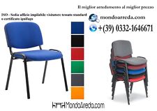 SEDIA UFFICIO ISO TESSUTO IMPILABILE PER VISITATORE,SALA D'ATTESA,HOTEL