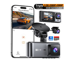 Dash Cam WiFi Odrey 3 Canali