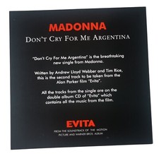 Madonna display card don - madonna, don't