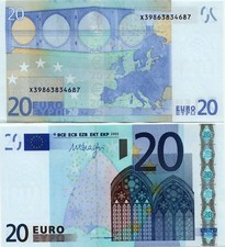 Banconota UNC 20 EURO 2002
