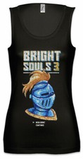 Bright Souls 3 Damen Tank Top Pixel Bit Geek Nerd Gaming Gamer Fun Retro Knight