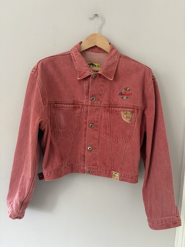 Giacca denim rosa vintage roy - denim,