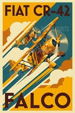 Poster vintage Fiat CR-42