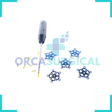 Craniomaxillofacial Mini Piastre Forate per Fresa con Viti a Croce Set 36 Pezzi