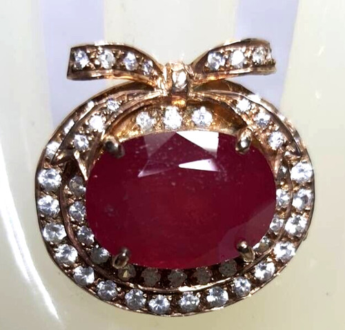 Anello naturale rubino rosso - rubino,