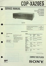 Service manual sony cdp xa20es - service, cdp-xa20es