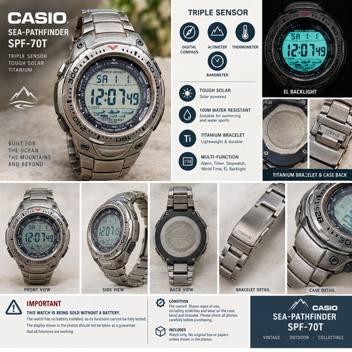 Casio sea pathfinder - pathfinder, spf-70