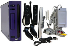 Console videogiochi Nintendo Wii VIOLA personalizzata 2 accessori REMOTE Bundle