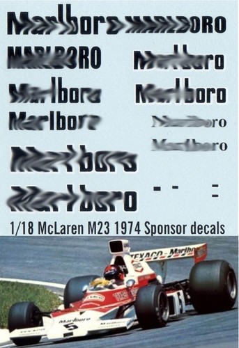 Decals per mclaren m23 - decals,