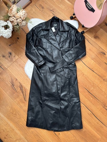 Zara trench coat doppiopetto - trench,