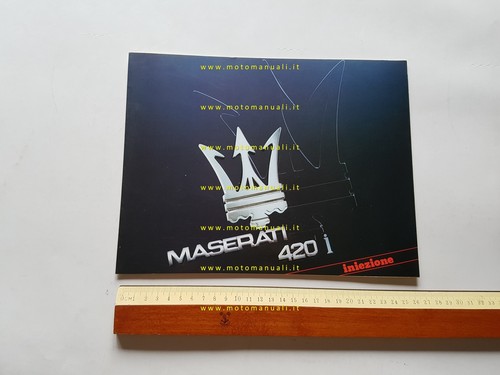 Maserati 420 1986 depliant - 420,
