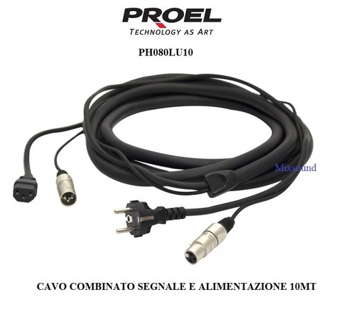 Proel ph080lu10 cavo combinato - ph080lu10,